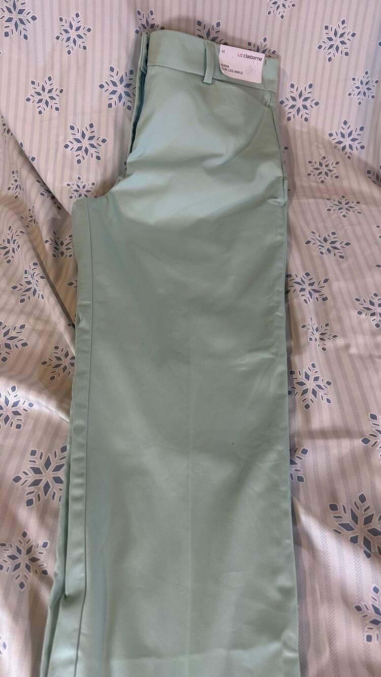 Liz Claiborne Emma Slim Leg Ankle Pants Size 14